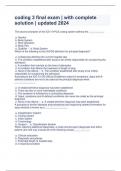coding 3 final exam &vert; with complete solution &vert; updated 2024