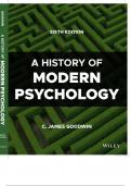 A History of Modern Psychology 5th Edition by C. James Goodwin – Test Bank