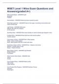 WSET Level 1 Wine Exam Questions and Answers&lpar;graded A&plus;&rpar;