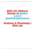 BIOS 251 Midterm Review 1&lpar;chapter 1&comma;2&comma;3&comma;4 questions&answers&rpar;