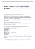 HPHY 212 Final Exam Questions and Answers&period;