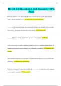 NCOA 2&period;0 Questions and Answers 100&percnt; Pass