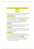 ATI RN MATERNAL NEWBORN OB EXAMS WITH VERIFIED QUESTIONS AND CORRECT ANSWERS 