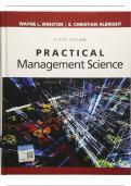 Practical Management Science&comma; 6e Winston Test Bank