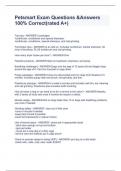 Petsmart Exam Questions &Answers 100&percnt; Correct&lpar;rated A&plus;&rpar;