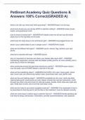PetSmart Academy Quiz Questions & Answers 100&percnt; Correct&lpar;GRADED A&rpar;