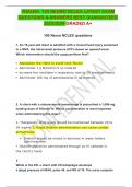  NSG403  100 NEURO NCLEX LATEST EXAM QUESTIONS & ANSWERS BEST GUARANTEED 2023&sol;2024 GRADED A&plus;