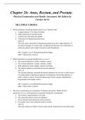 Chapter 26&colon; Anus&comma; Rectum&comma; and Prostate Physical Examination and Health Assessment&comma; 8th Edition by Carolyn Jarvis
