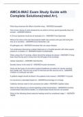 AMCA-MAC Exam Study Guide with Complete Solutions&lpar;rated A&plus;&rpar;&period;