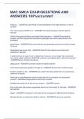 MAC AMCA EXAM QUESTIONS AND ANSWERS 100&percnt;accurate&excl;&excl;