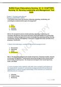 NUR22 Exam Elaborations Nursing 101 31 CHAPTERS Nursing 101 Nursing Leadership and Management Test bank