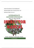 INSTRUCTOR MANUAL for Intermediate  Microeconomics and Its Application 12th  Edition