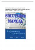 SOLUTIONS MANUAL for Fundamentals of Corporate Finance 10th Edition Richard Brealey, Stewart Myer & Alan Marcus