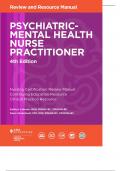 Psychiatric-mental health nurse practitioner 4th edition Questions and Answers with Rationales