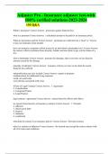 Adjuster Pro - Insurance adjuster test-with  100&percnt; verified solutions-2023-2024