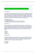 NCLE Advanced Certification Exam Questions and Answers Graded A