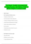 Test Bank - Health Assessment for Nursing Practice, 6th Edition (Wilson, 2017), Chapter 1-24-latest-2023