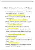 HESI PN EXIT Exam Questions And Answers Best Rated A