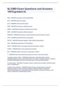 NJ EMD Exam Questions and Answers 100&percnt;&lpar;graded A&rpar;