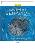 COMPLETE Elaborated Test Bank  for Animal Behavior  12th Edition  by  Dustin Rubenstein