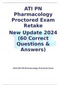 ATI PN Pharmacology Proctored Exam Retake  New Update 2024 (60 Correct Questions & Answers)
