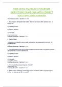 CWB LEVEL 2 MODULE 17 &lpar;SURFACE INSPECTION&rpar; EXAM Q&A WITH CORRECT  SOLUTIONS 100&percnt; VERIFIED&period;