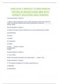 CWB LEVEL 2 MODULE 12 &lpar;MECHANICAL  TESTING OF WELDS&rpar; EXAM Q&A WITH  CORRECT SOLUTIONS 100&percnt; VERIFIED&period;