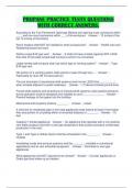 PROPANE PRACTICE TESTS QUESTIONS WITH CORRECT ANSWERS&period;