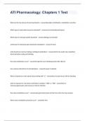 ATI Pharmacology&colon; Chapters 1 Test Questions and Revised Answers 2023&period;
