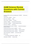 AAMI Science Review Questions with Correct Answers