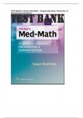 TEST BANK for Henke's Med-Math _ Dosage Calculation, Preparation, & Administration 9th Edition