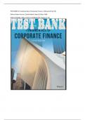 TEST BANK for Fundamentals of Corporate Finance, Enhanced eText 5th  Edition Robert Parrino, David Kidwell, Bates & Gillan