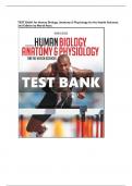TEST BANK for Human Biology&comma; Anatomy & Physiology for the Health Sciences&period; 