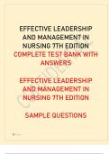EFFECTIVE LEADERSHIP AND MANAGEMENT IN NURSING 7TH EDITION&period;pdf