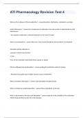 ATI Pharmacology Revision Test 4 Updated Questions and Answers 2023&period;
