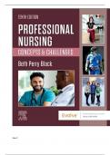 Test Bank for Professional Nursing: Concepts & Challenges, 10th Edition By: Beth Black PhD, RN, FAAN||ISBN NO:10,0323776655||ISBN NO:13,978-0323776653||Chapter 1-16||Complete Guide A+