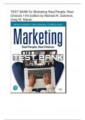 TEST BANK for Marketing Real People&comma; Real Choices 11th Edition by Michael R&period; Solomon Greg W&period; Marsh