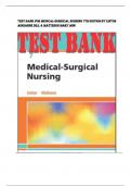 TEST BANK for Medical-Surgical Nursing 7th Edition by Linton Adrianne Dill & Matteson Mary Ann