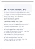 CA ARF Initial Examination Quiz-solved