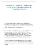 NU643 FINAL EXAM STUDY GUIDE&vert;&vert; FINAL NU643 150 QUESTIONS AND  VERIFIED ANSWERS