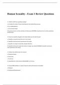 Human Sexuality - Exam 1 Review Questions and Answers 2023/2024