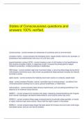 States of Consciousness questions and answers 100&percnt; verified&period;