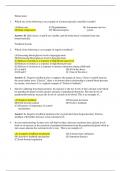 PHYS 560 Cellular Physiology MCQs - Answers 2023/24