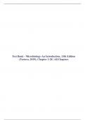 Test Bank - Microbiology-An Introduction&comma; 12th  and 13th Edition by Tortora&comma; All Chapters