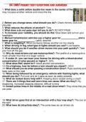 SC DMV PERMIT TEST QUESTIONS AND ANSWERS