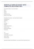 MARYVILLE NURS 623 EXAM 1 WITH COMPLETE SOLUTIONS 100&percnt; 