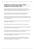 MARYVILLE NURS 620 EXAM 4 WITH COMPLETE SOLUTIONS 100&percnt; 