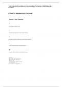 Test Bank-Essentials of Understanding Psychology 14th Edition By Robert Feldman-100% verified
