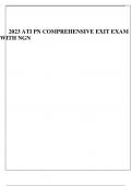 2023 ATI PN COMPREHENSIVE EXIT EXAM  WITH NGN 
