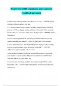 PALS Test 2023 Questions and Answers &lpar;Verified Answers&rpar;